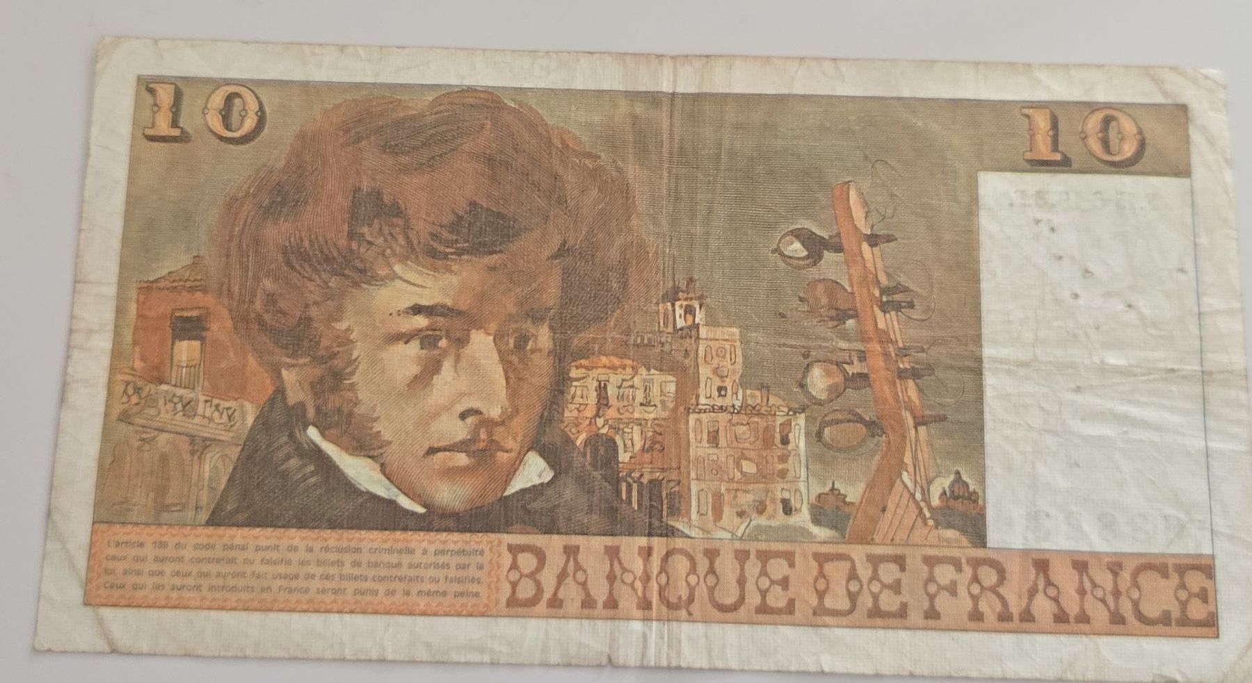 Banconote: Seltene 10-Francs-Note - Baudelaire -  – Difettoso da Neuenhof venduto da archia 2