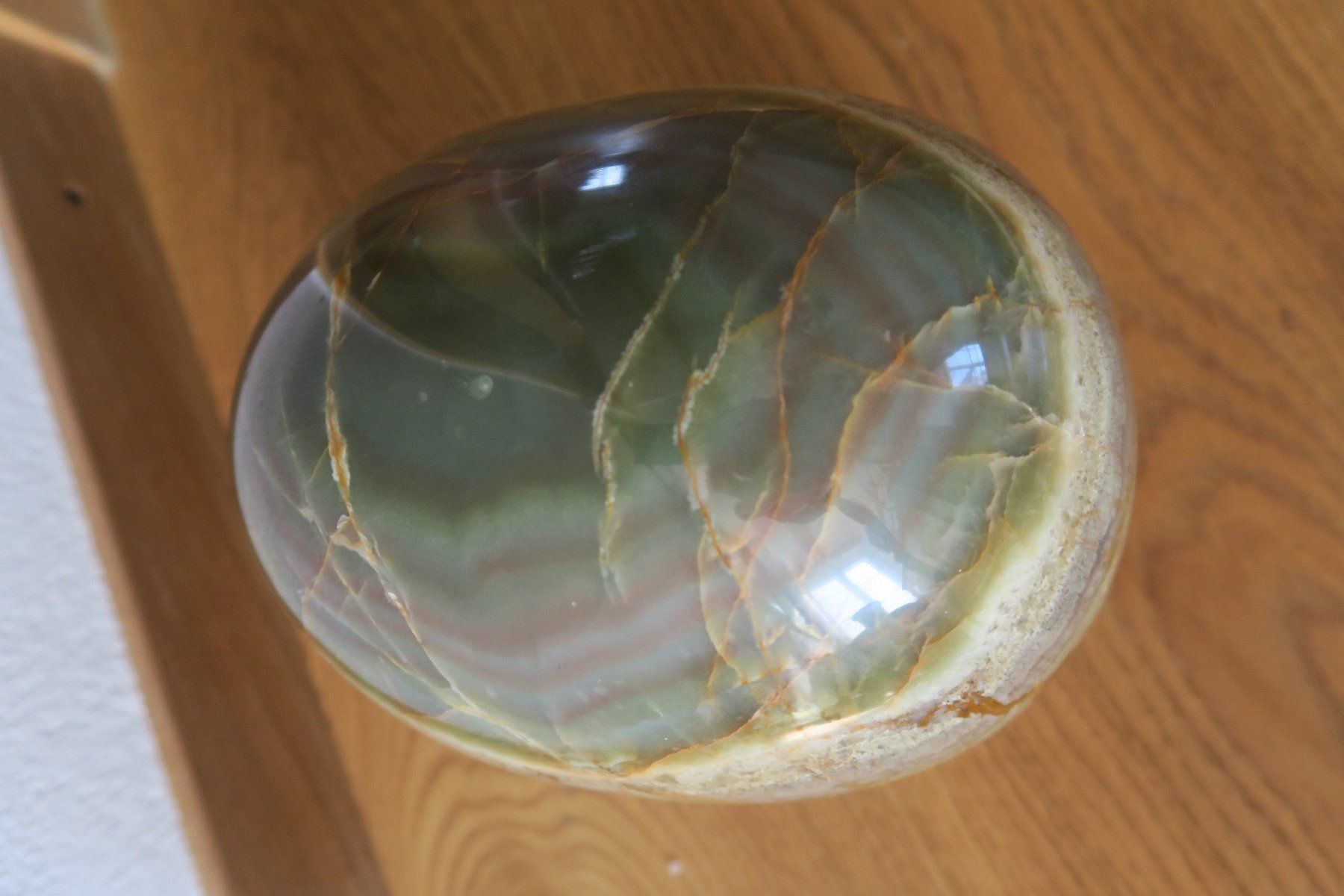 Minerali & Pietre curative: 20 cm grosses Onyx Marmor Ei  mit Standschale – Usato da Wädenswil venduto da Turusukko 6