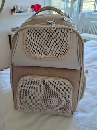 Sac à dos de transport Trixie pour chat - Neuf - Beige