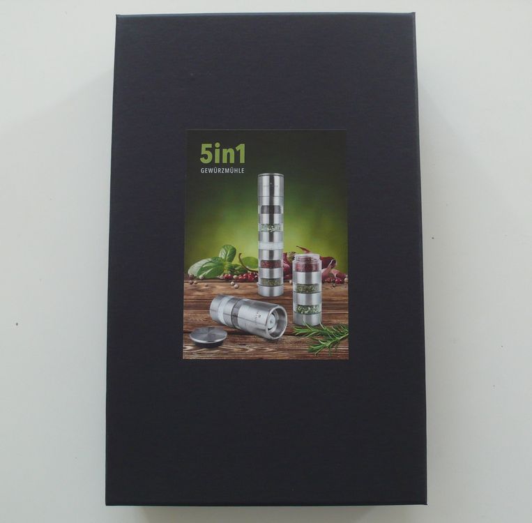 5in1 Gewürzmühle für mehrere Kräuter, Pfeffer, Salz usw. | Kaufen auf ...