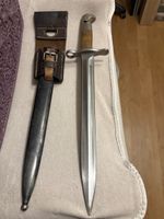 Schweizer Bajonett Elsener Schwyz mit Lederscheide