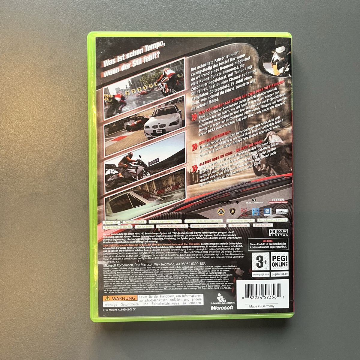 Microsoft Giochi: XBOX 360 Spiel PGR4 Project Gotham Racing 4 – Usato da Balzers venduto da Consolegamer 2