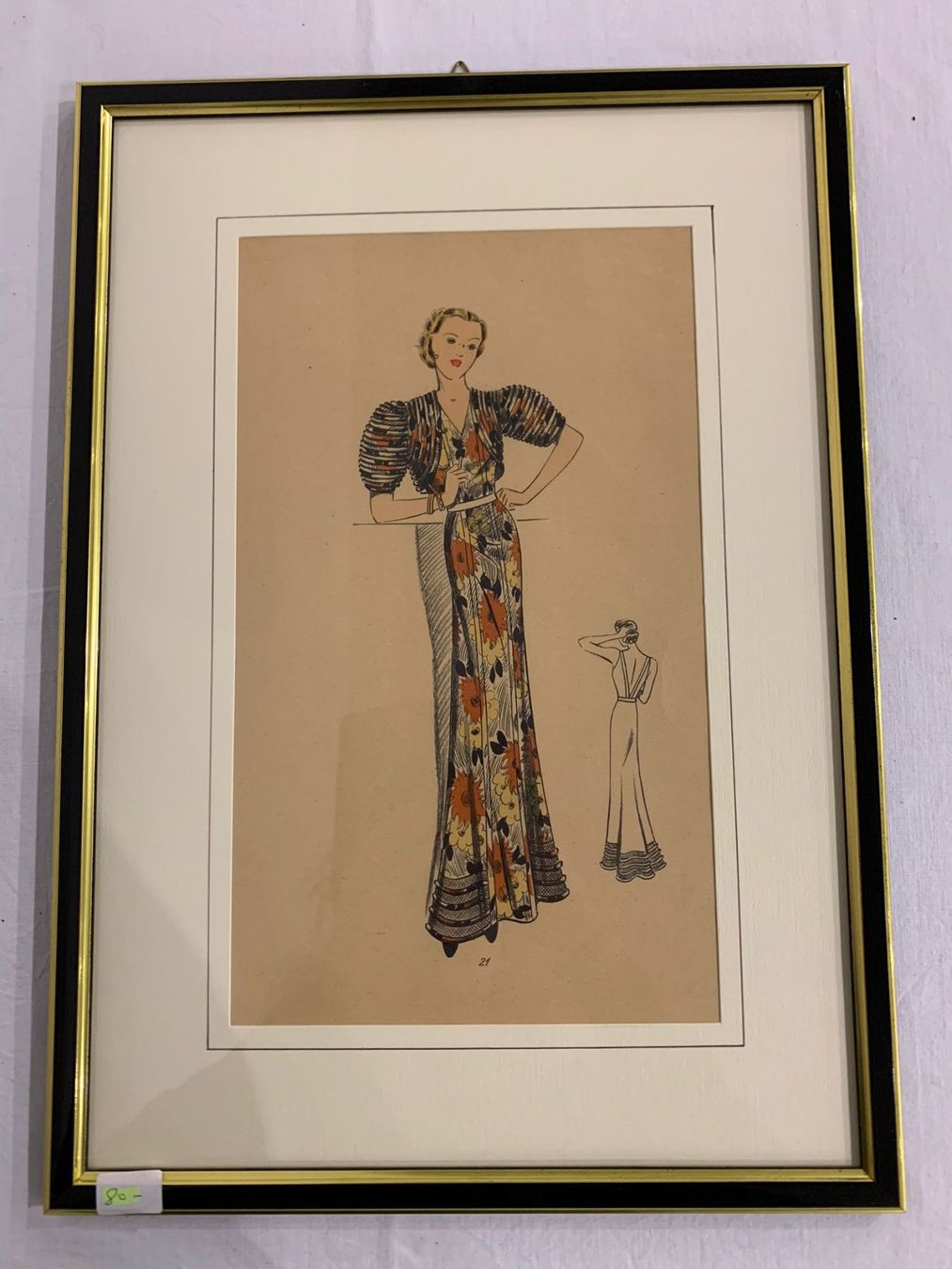 Tableaux: Lotto figurini moda anni '30/'40 Originali – D'occasion à Bedigliora par des_j29b 5