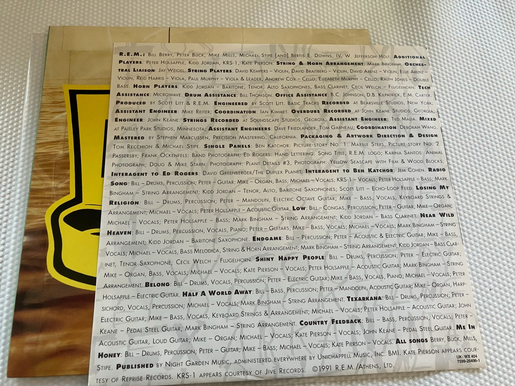 Vinyles: R.E.M. – D'occasion à Aarwangen par Jukebox3 4