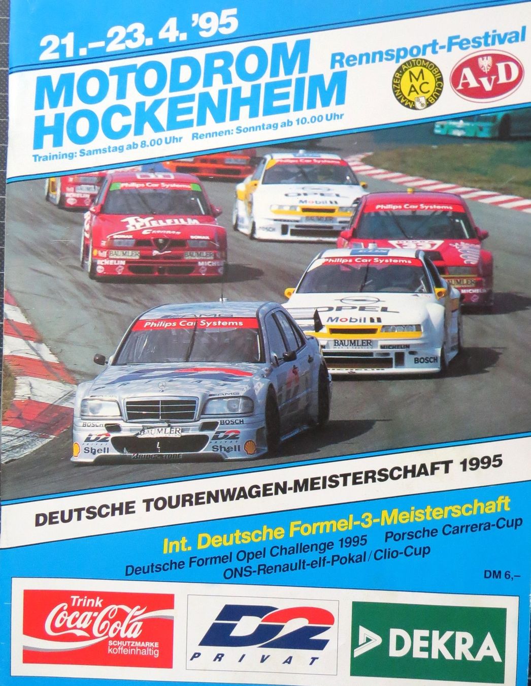Documenti: Rennprogramm DTM Hockenheim von1995 – Usato da Ettingen venduto da campione_1