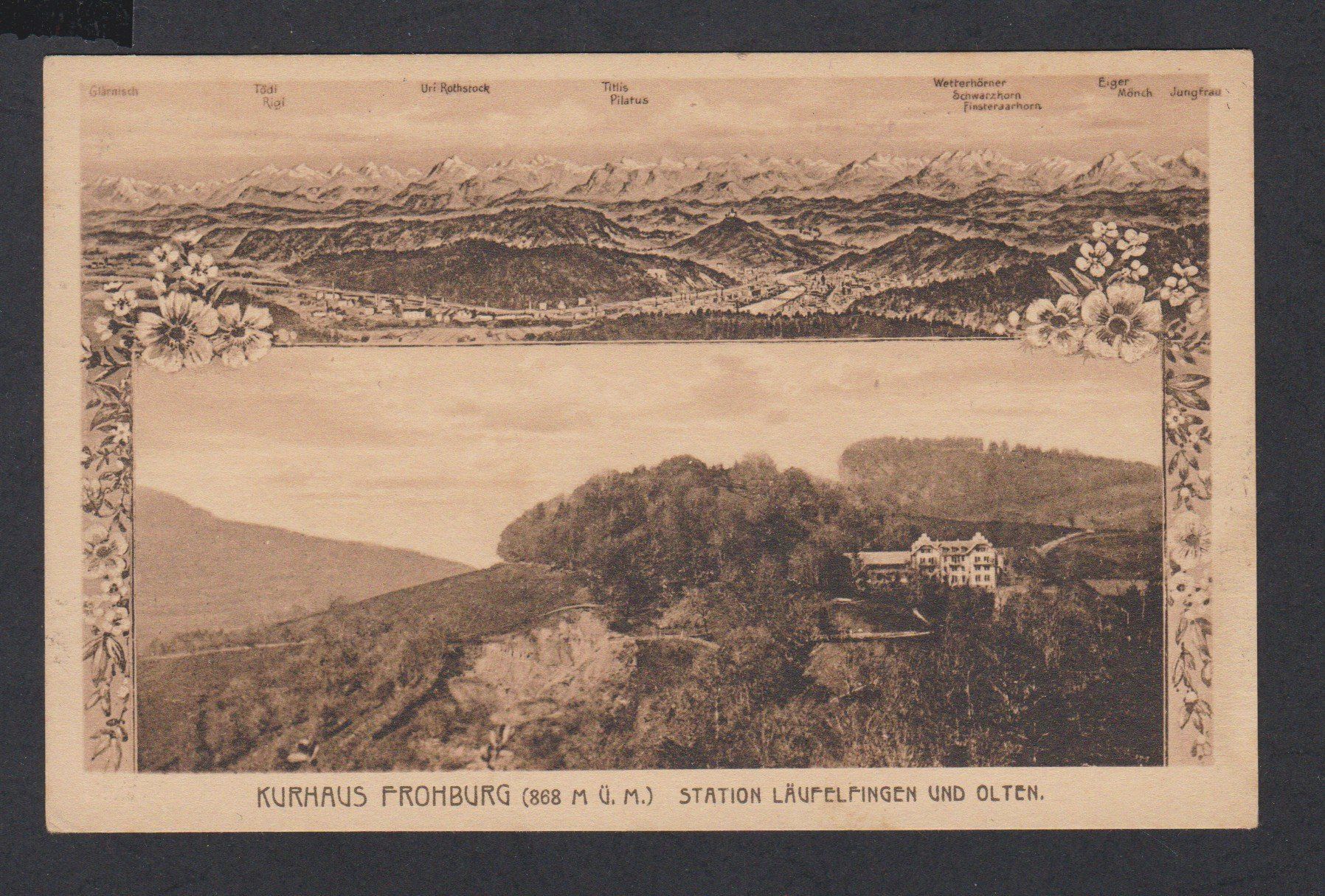Cartoline postali: Läufelfingen  BL   :   alte Ansichtskarte von 1923 – Usato da Vitznau venduto da Ropaku