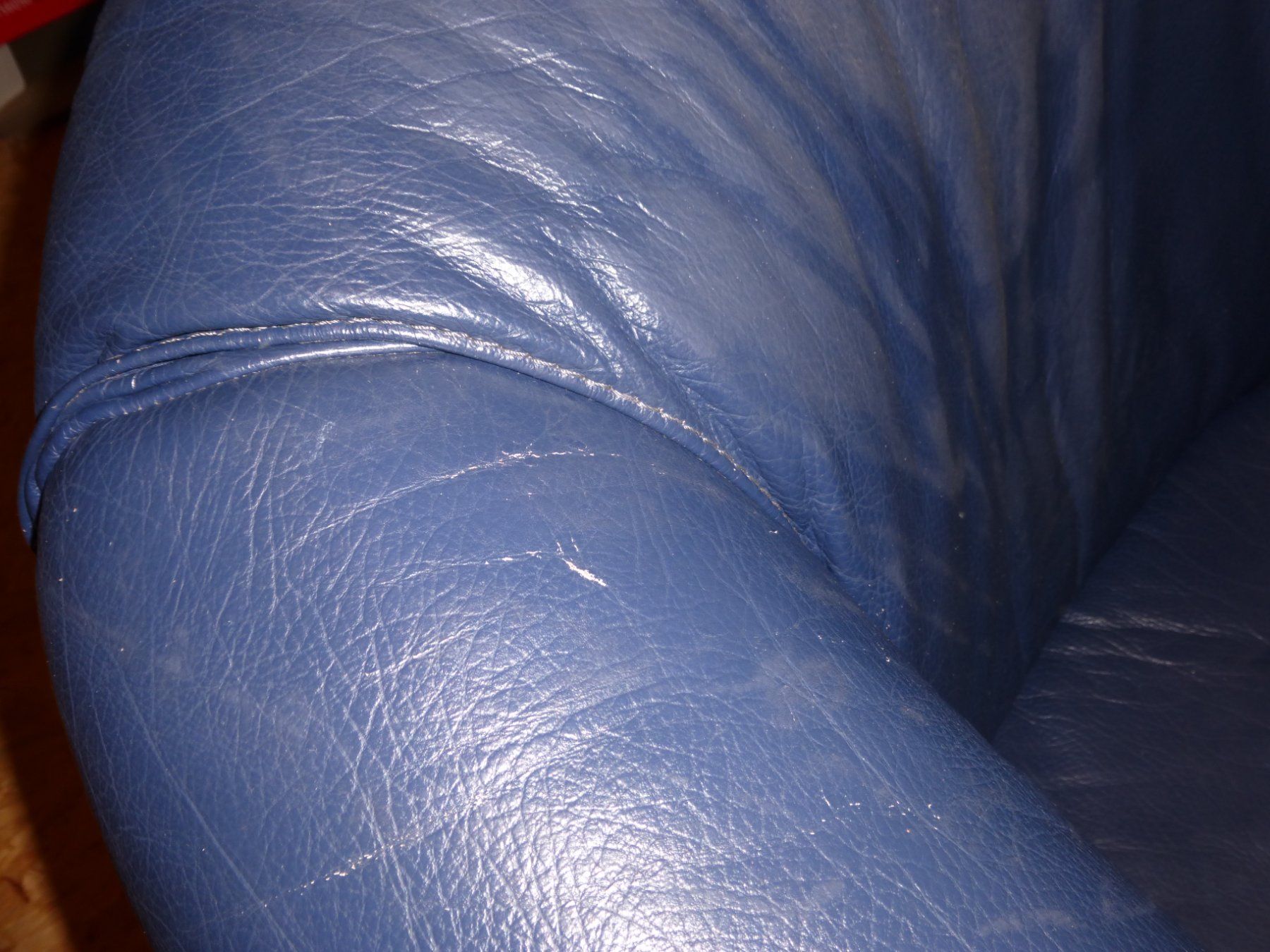 Poltrone: Leder polstersessel blau – Usato da Winterthur venduto da ricofly 6