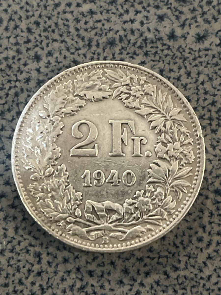 Tutti le monete: Deux francs 1940 B – Usato da Prangins venduto da Rodard8