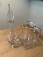 Lot de deux carafes à eau et à vin