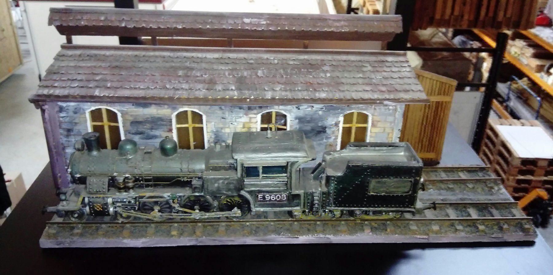 Cartoline postali: Bahnhof mit Lokomotive – Nuovo (secondo la descrizione) da Grüningen venduto da SaSiSo