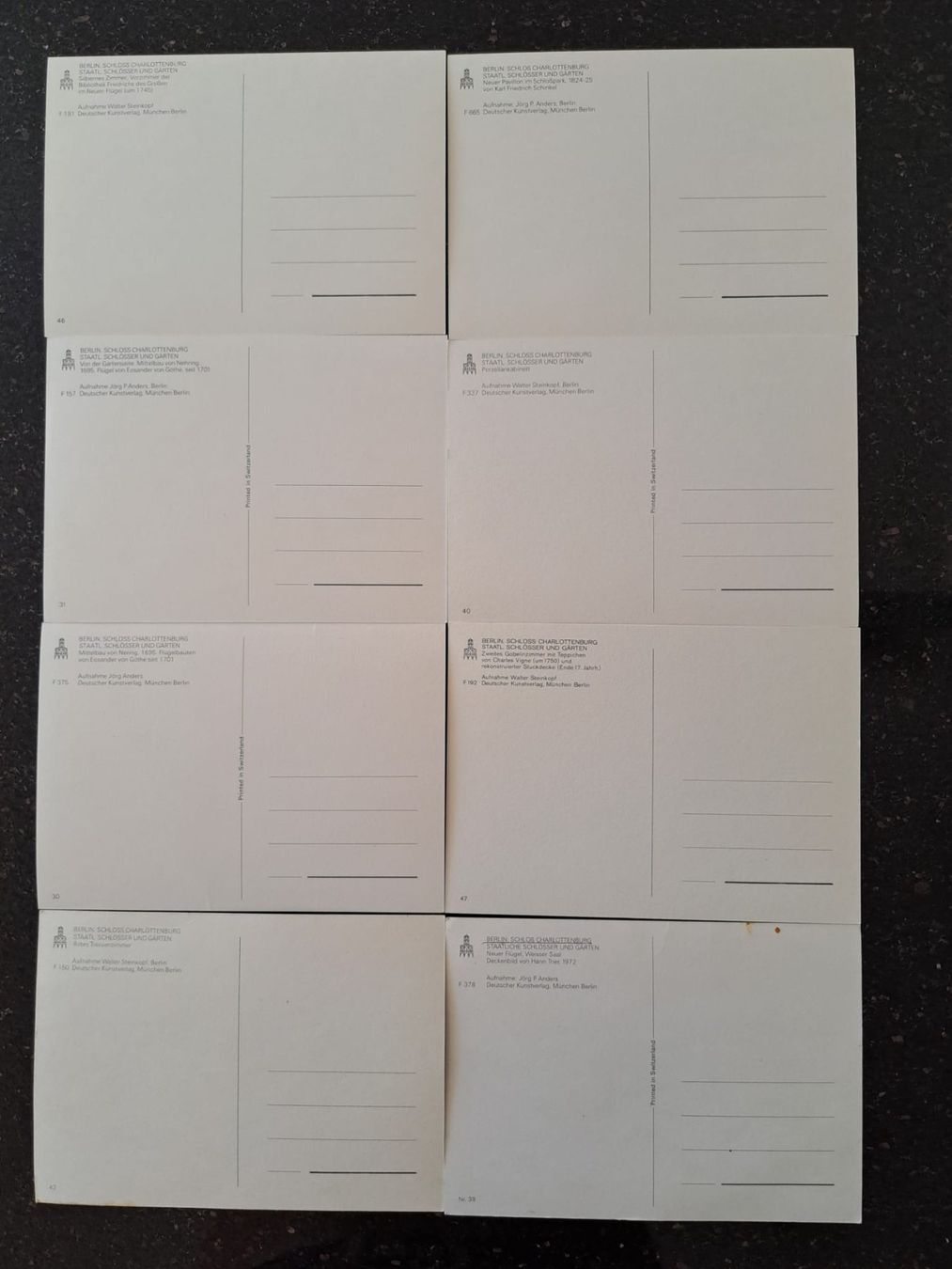 Cartes postales: 8 alte Postkarten – Neuf (Voir description) à Freienbach par Suurer 1