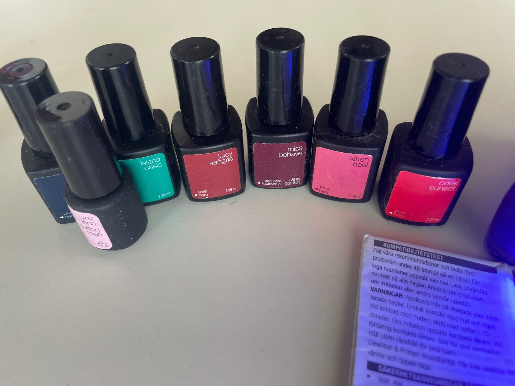 Unghie finte: Sensationail Lampe mit 6 Nagellacken – Usato da Horgen venduto da bl2 5