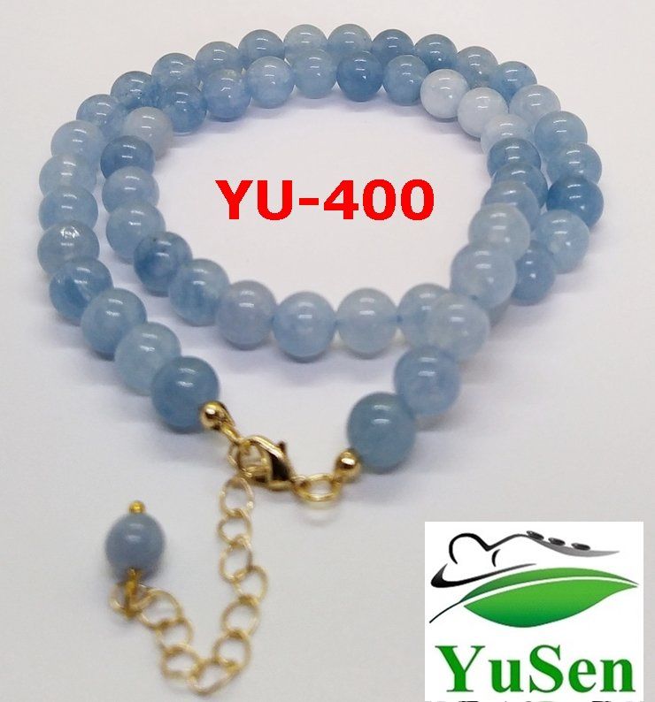 Colliers: Halskette Aquamarin – Neuf (Voir description) à Halden par YUSEN012