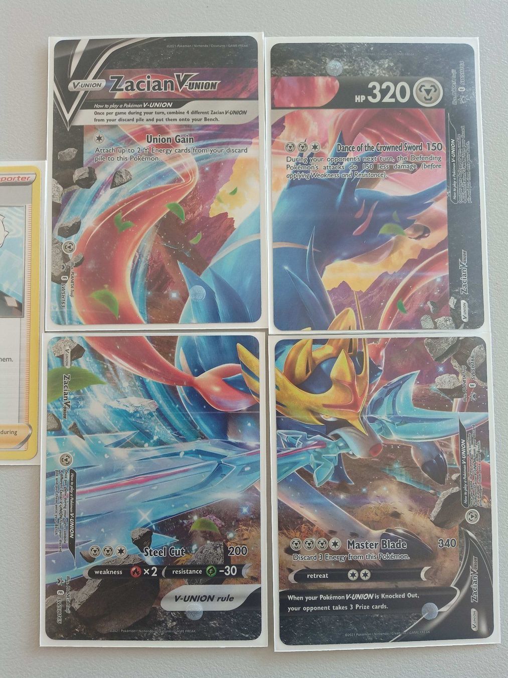 Pokémon Carte collezionabili: Zacian V Union Set + Prof. Burnet – Usato da Altstätten SG venduto da GGsGameshop 1