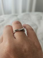 Pandora Ring Schleife Silber mit Zirkonia Grösse 54