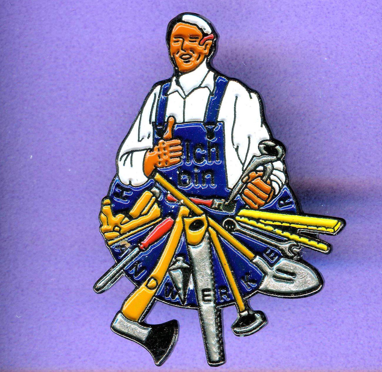 Plaketten & Abzeichen: ICH BIN HANDWERKER – Gebraucht aus Winterthur von Sammleroase