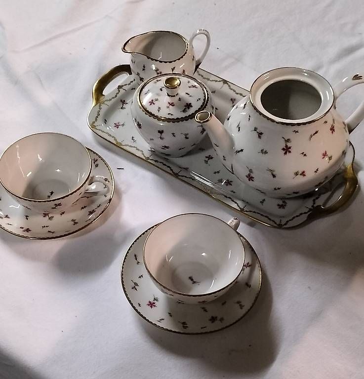Set di piatti: Zweier Kaffee/Tee - Set Handbemalt – Usato da Steinach venduto da Tsgweh 2