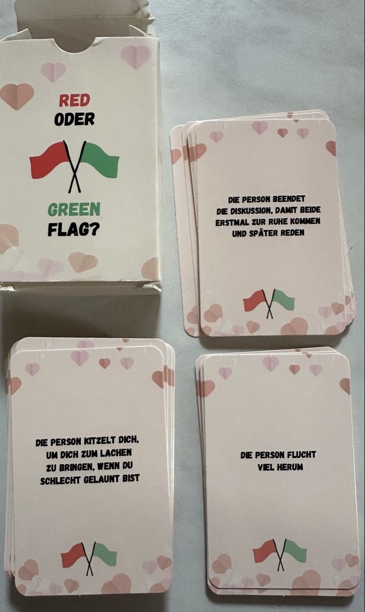 Giochi: Red oder Green Flag? Kartenspiel – Usato da Neuenkirch venduto da ali_5pxg 1