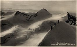 Bernina Südgrat. Blick gegen Bellavista, Zupô