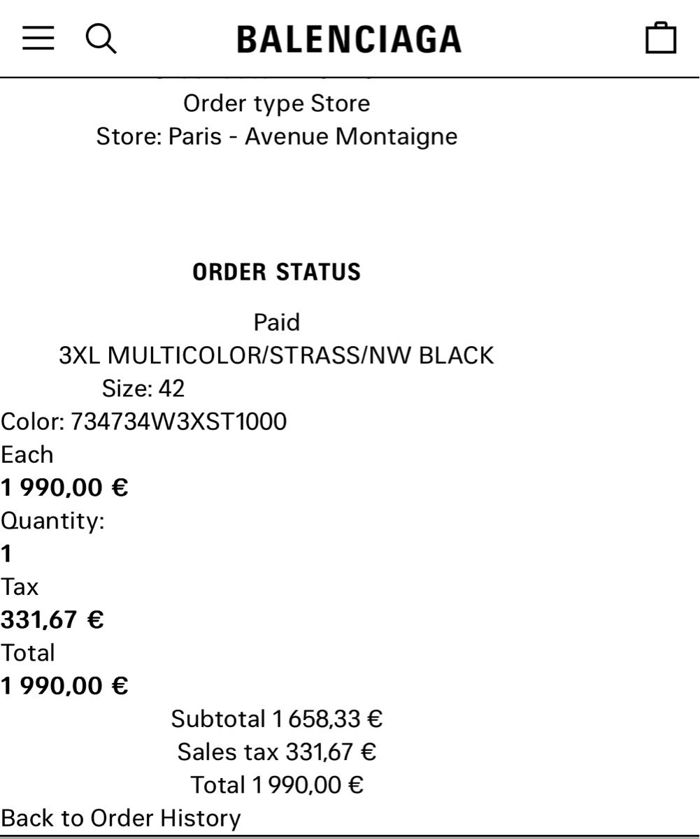 Balenciaga Scarpe da uomo: Balenciaga 3XL black rhinestones – Nuovo (secondo la descrizione) da Spreitenbach venduto da hades448 7