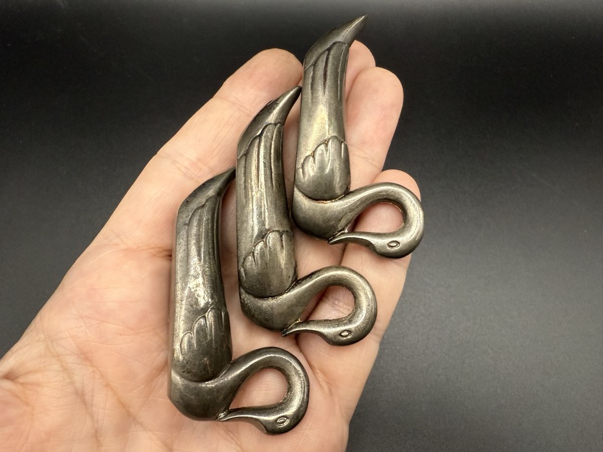 Statuette: Set mit 3 Platzhaltern in Form eines Vintage-Scweins – Usato da Lamone venduto da LaCantinaMagica 8