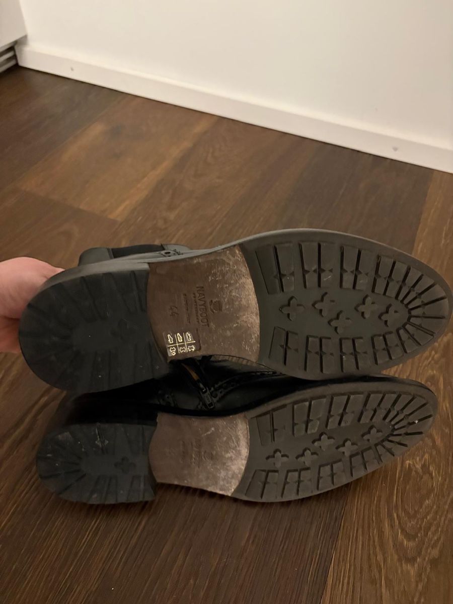 Navyboot Herrenschuhe: Navyboot Herren Leder Schuhe, Gr. 44, Schwarz – Neu (gemäss Beschreibung) aus Triesen von ValDeMer85 1