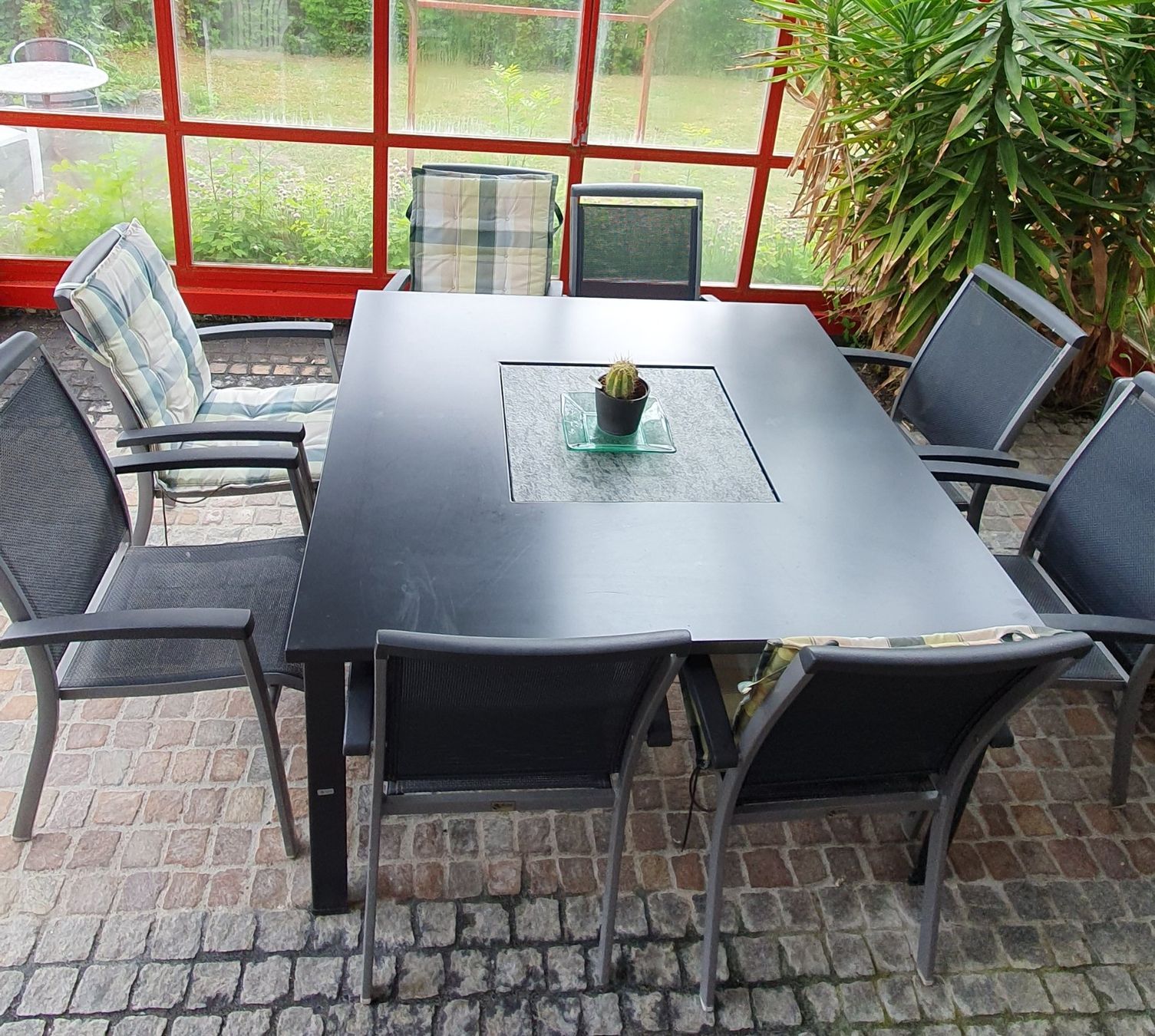 Tavoli: Gartentisch metall mit 8 Stühlen – Usato da Mühlethurnen venduto da RoRy3127