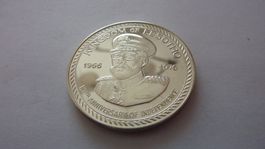 Silbermünze aus Lesotho : 10 Maloti 1976, stgl.