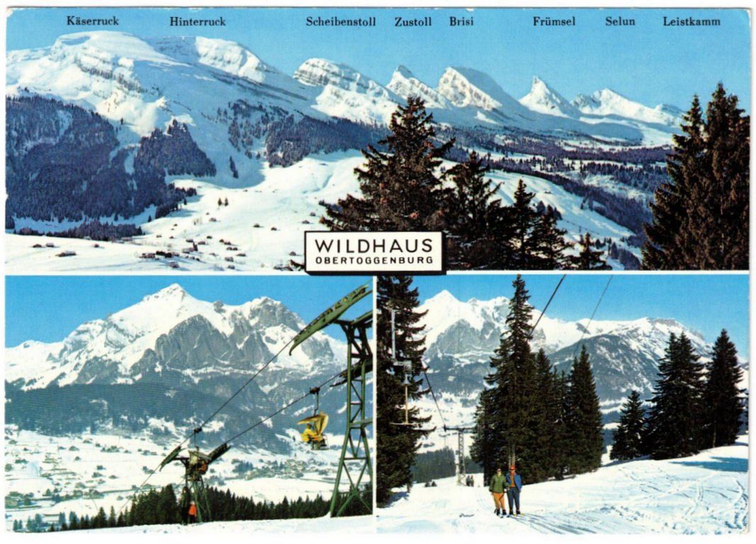 Cartoline postali: Wildhaus - 3 Bild AK – Usato da Binningen venduto da Mountainrider