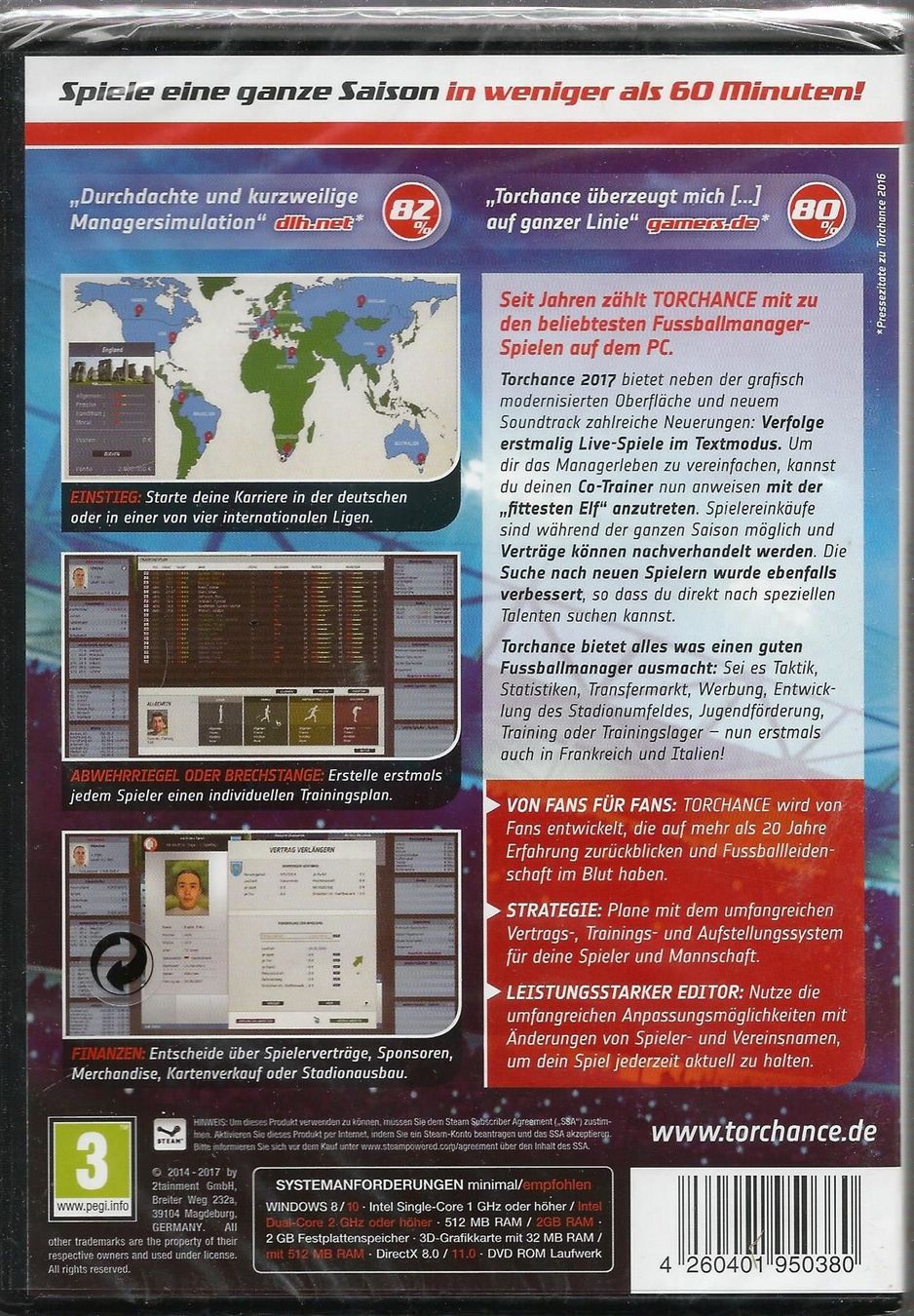 Giochi: Torchance 2017 (PC, 2017, DVD-Box) Neu & Verschweisst – Nuovo e nell'imballaggio originale da Bad Säckingen venduto da ms-spiele-keys 1