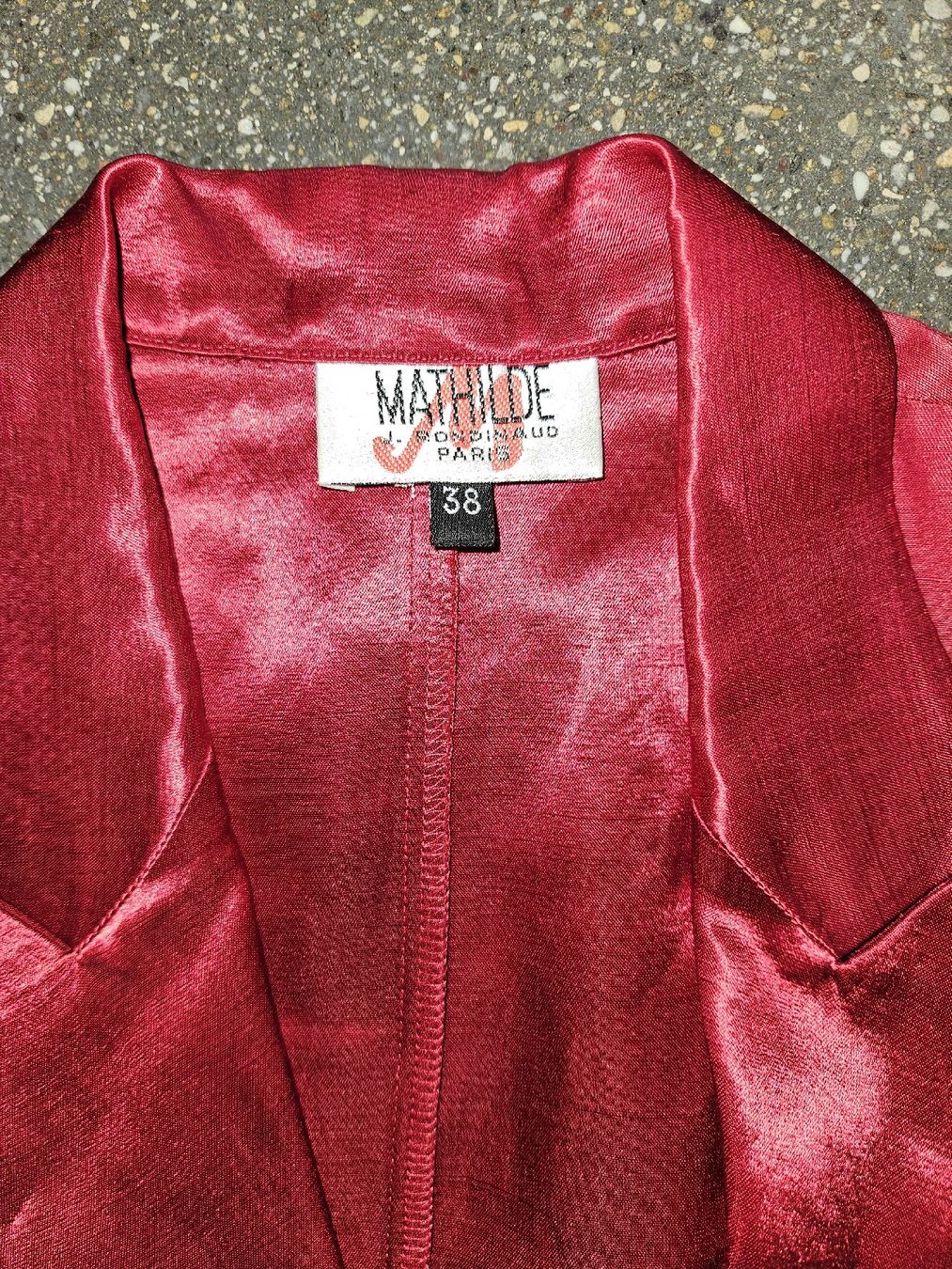 Vestiti: Mathilde Kleid rot Leinenmischung Grösse 38  – Nuovo (secondo la descrizione) da Anwil venduto da moosmat 4