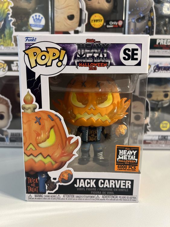 Funko Pop Heavy Metal Halloween 2023 Jack Carver SE Limited 6000 Pcs