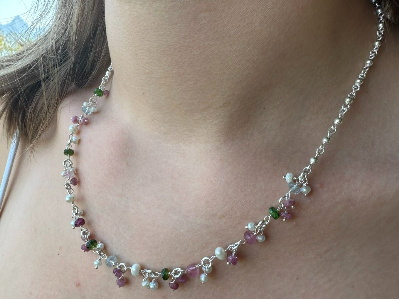 Olga Ribler Ketten: Halskette , Multiturmalinen, Silber 925 – Neu (gemäss Beschreibung) aus Luzern von Schmuckoutlet 7