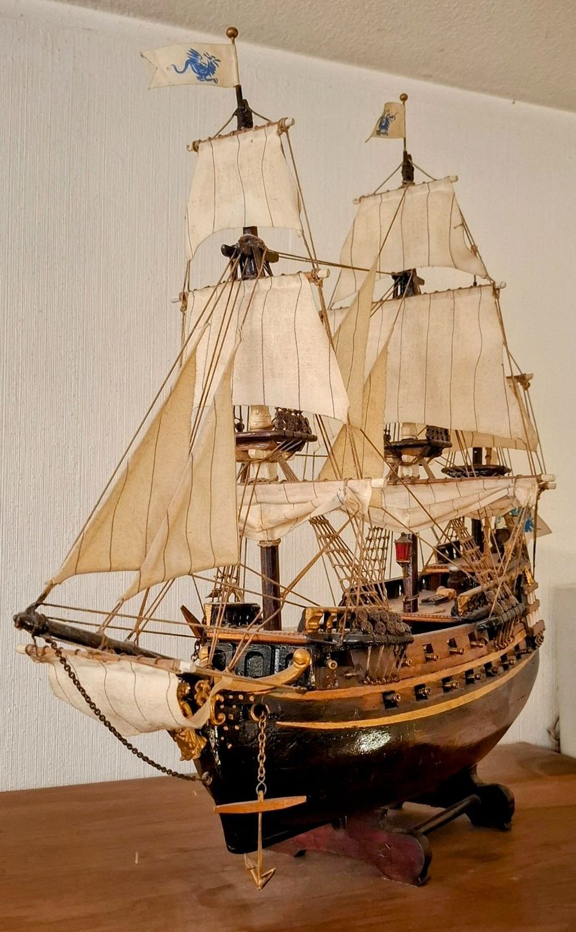 Modellbausätze & Standmodelle: Handgefertigtes Schiffsmodell (1965) ca. 50 cm – Gebraucht aus Frauenfeld von mwb_77c9 3