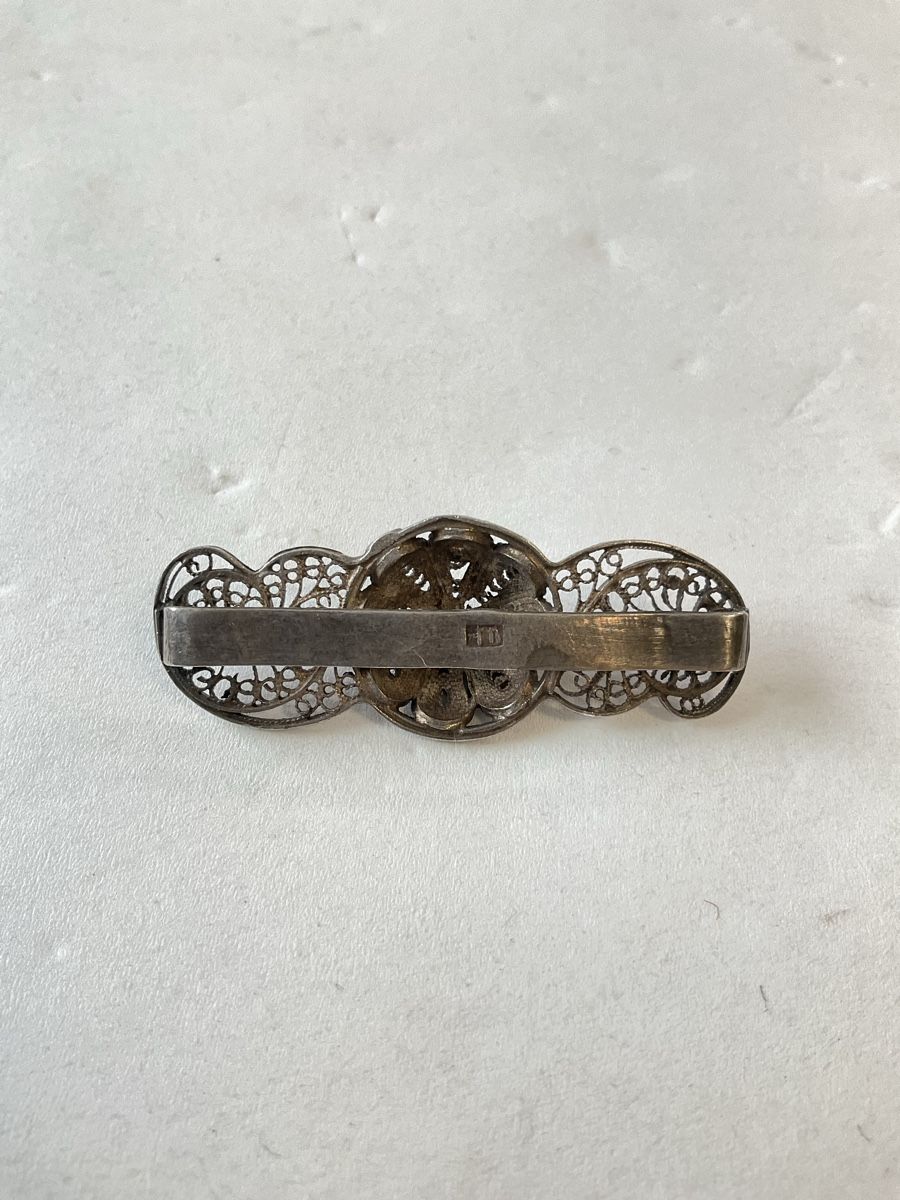 Spille & Fermagli: Ancienne broche, filigrane en argent  – Usato da Malleray venduto da Robot12 2