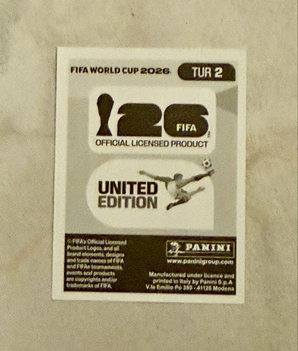 Panini Cartes à collectionner: Panini WM 2026!!! TUR 2 – Neuf (Voir description) à Oberentfelden par NunoLouro 1