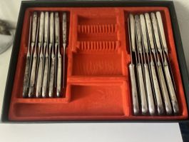 24 Original WMF  Vintage Tafelmesser, versilbert