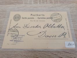 Postkarten Ganzsache Rasierklingenstempel