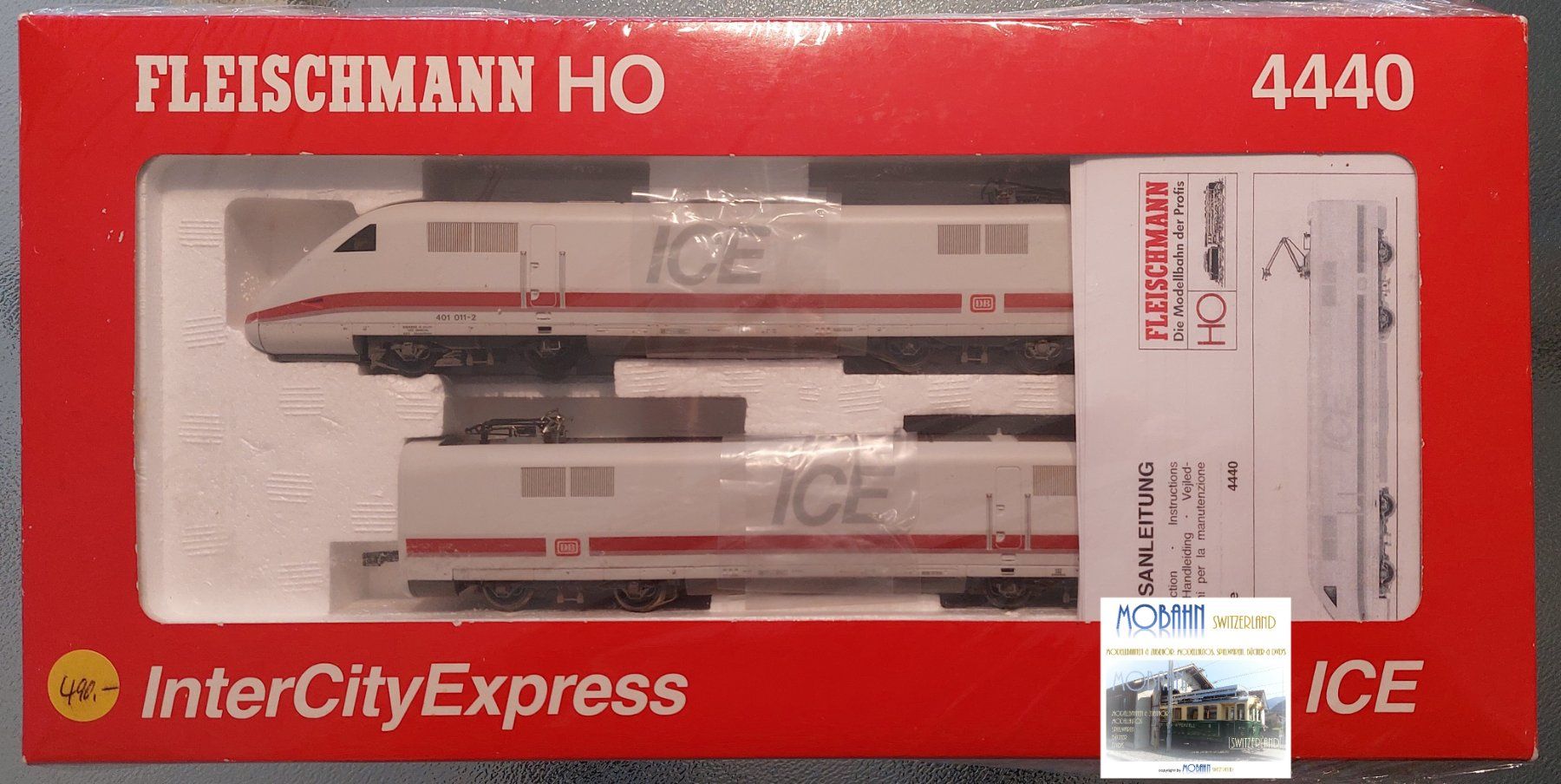 Fleischmann Modelleisenbahnen: Fleischmann 4440 - ICE 1 InterCityExpress DB - "1" – Gebraucht aus Rotkreuz von MOBAHN-1zu87