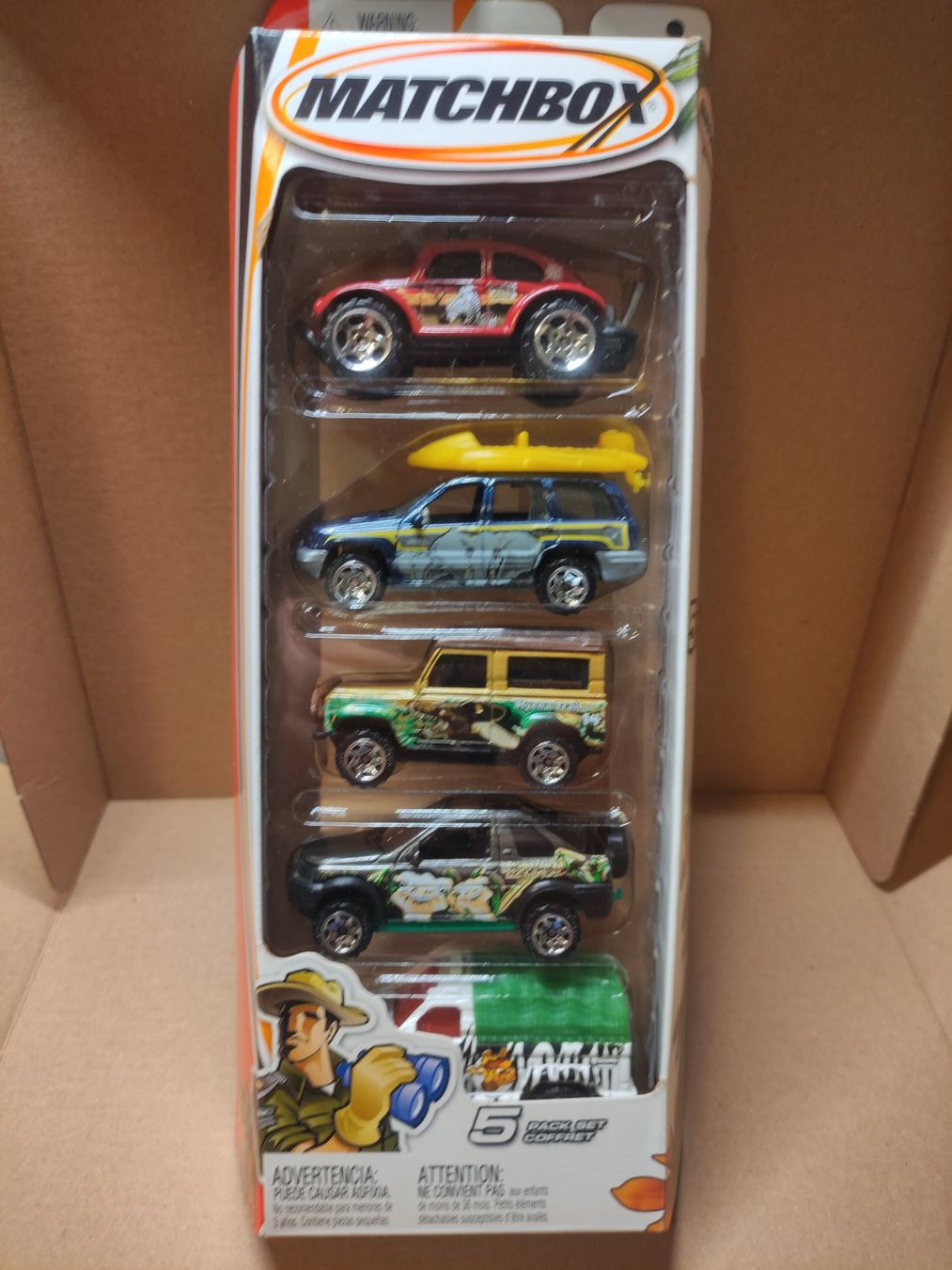 Matchbox Modellini d'auto: Matchbox 5 Pack Adventure - (ca. 2000-2003) – Nuovo (secondo la descrizione) da Basel venduto da hotwheeler70