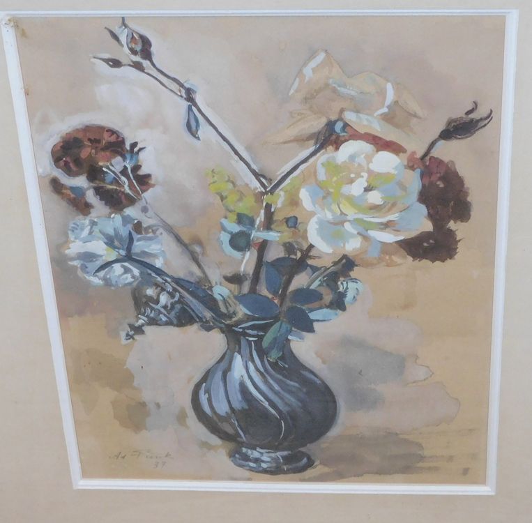 Melody Jane Puppenhaus – Vergoldetes Bild Von Ambrosius Bosschaert, Blumen-Stillleben, 1:12 Maßstab, Für Sammler & Bastler Puppenhaus Miniatur Gemälde