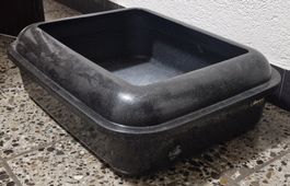 Schwarze Katzentoilette, Top Zustand