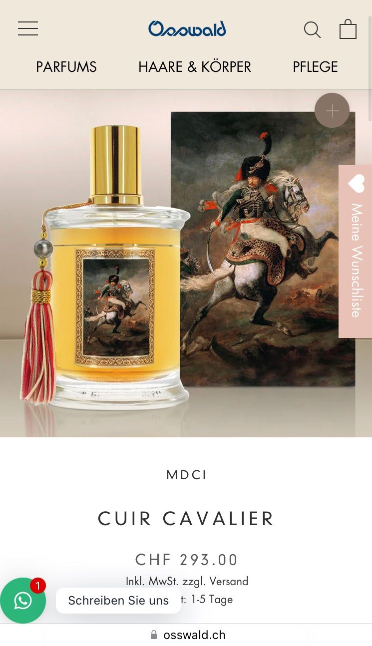 Profumi & Eau de Toilette: Parfums MDCI - Cuir Cavalier – Nuovo (secondo la descrizione) da Ehrendingen venduto da nana99 2