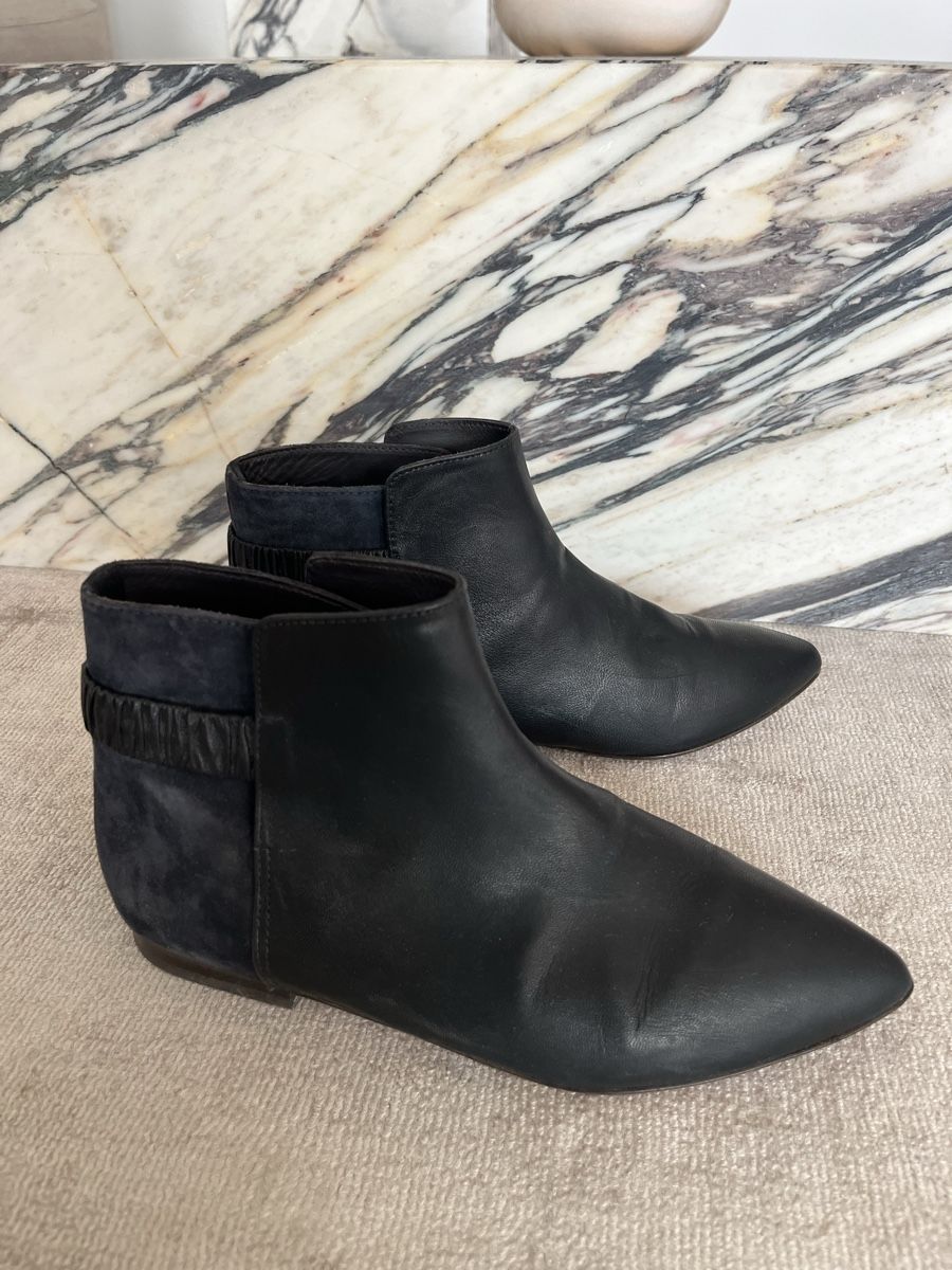Scarpe da donna: Schwarze Leder Stiefeletten, Grösse 38 – Nuovo (secondo la descrizione) da Zürich venduto da ana.vla 2