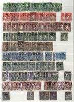 Irland 13 Album-Seiten SLG + Doubletten  (AZ862)