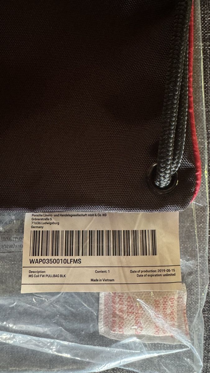 Porsche Borse: Neu: Porsche Motorsport Pullbag Tasche – Nuovo e nell'imballaggio originale da Abtwil AG venduto da mic_l9gf 2