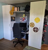 All-in-One Jugendzimmer-Set: Bürotisch & Schränke kombiniert