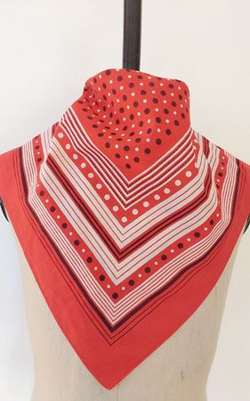 Baumwolltuch quadratisch rot