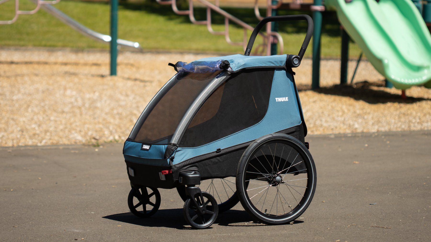 Thule Rimorchi: Thule Courier (Kid+Cargo) – Nuovo e nell'imballaggio originale da Wettingen venduto da myworldsking