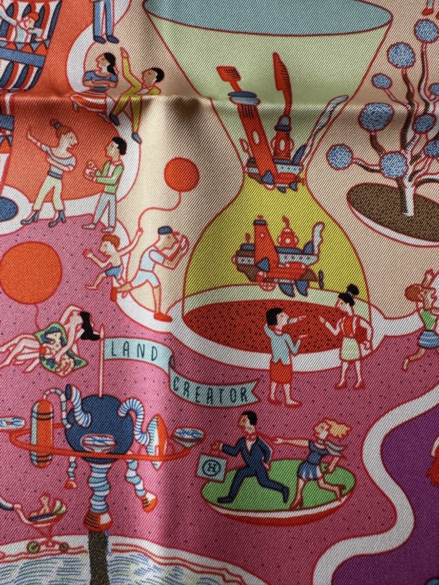 Hermès Foulard & Sciarpe: Hermès carré neuf Exposition Universelle – Nuovo e nell'imballaggio originale da Genève venduto da Allisgood 2